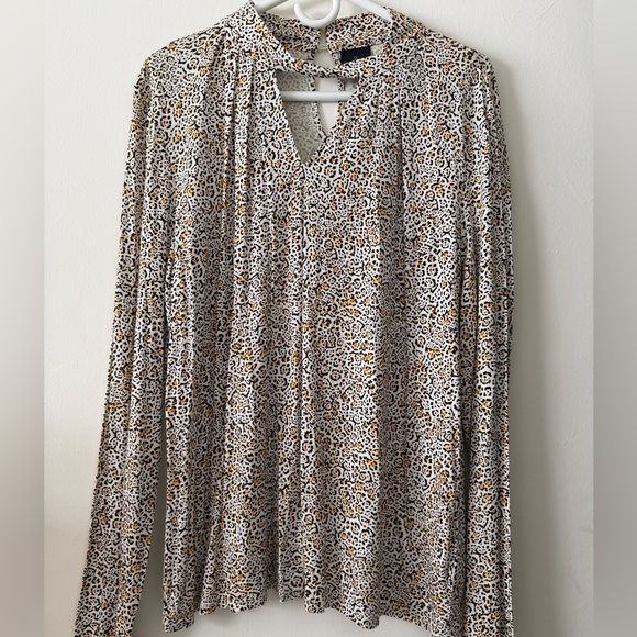 Worthington Tops - Worthington Leopard Print Blouse